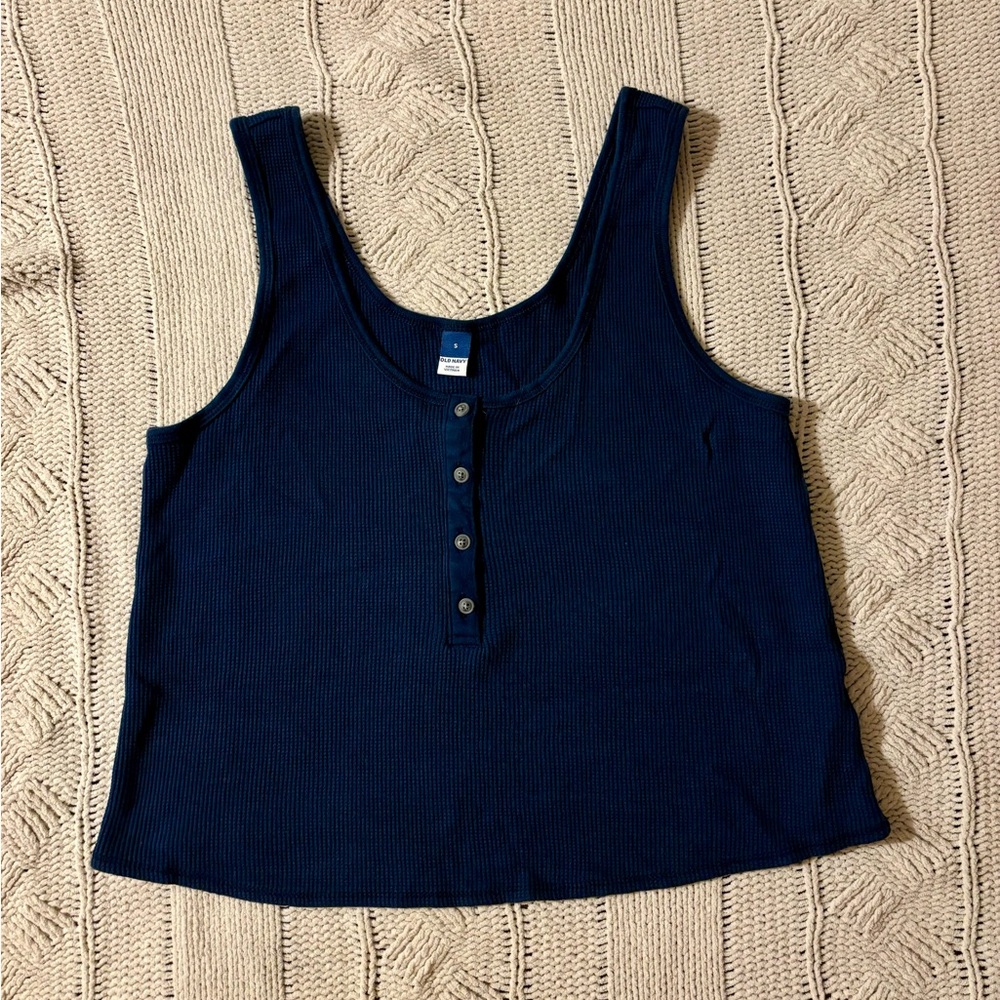 Women's Navy Blue Tank Top